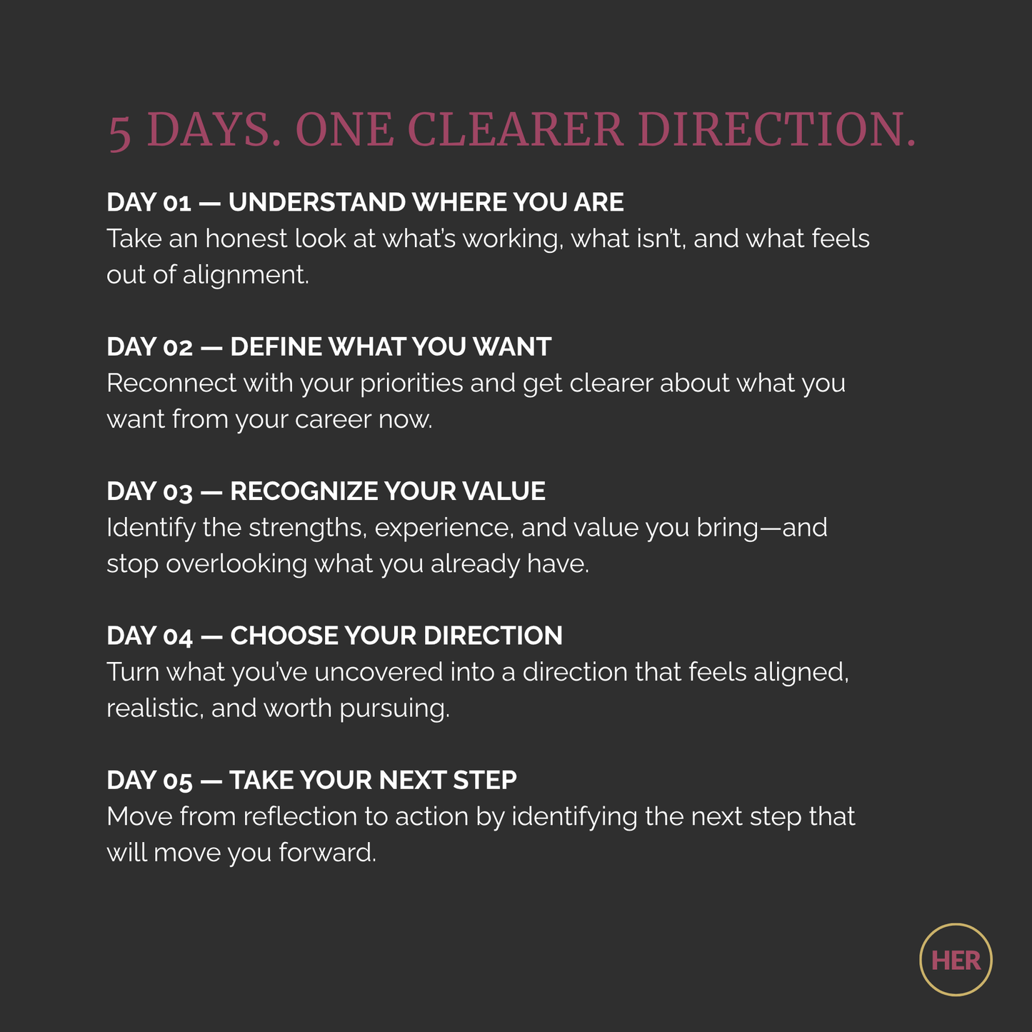 5-Day Career Reset | Guided Clarity Reset System