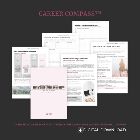 Elevate Her Career Compass™ | Career Clarity & Strategy Workbook for Women