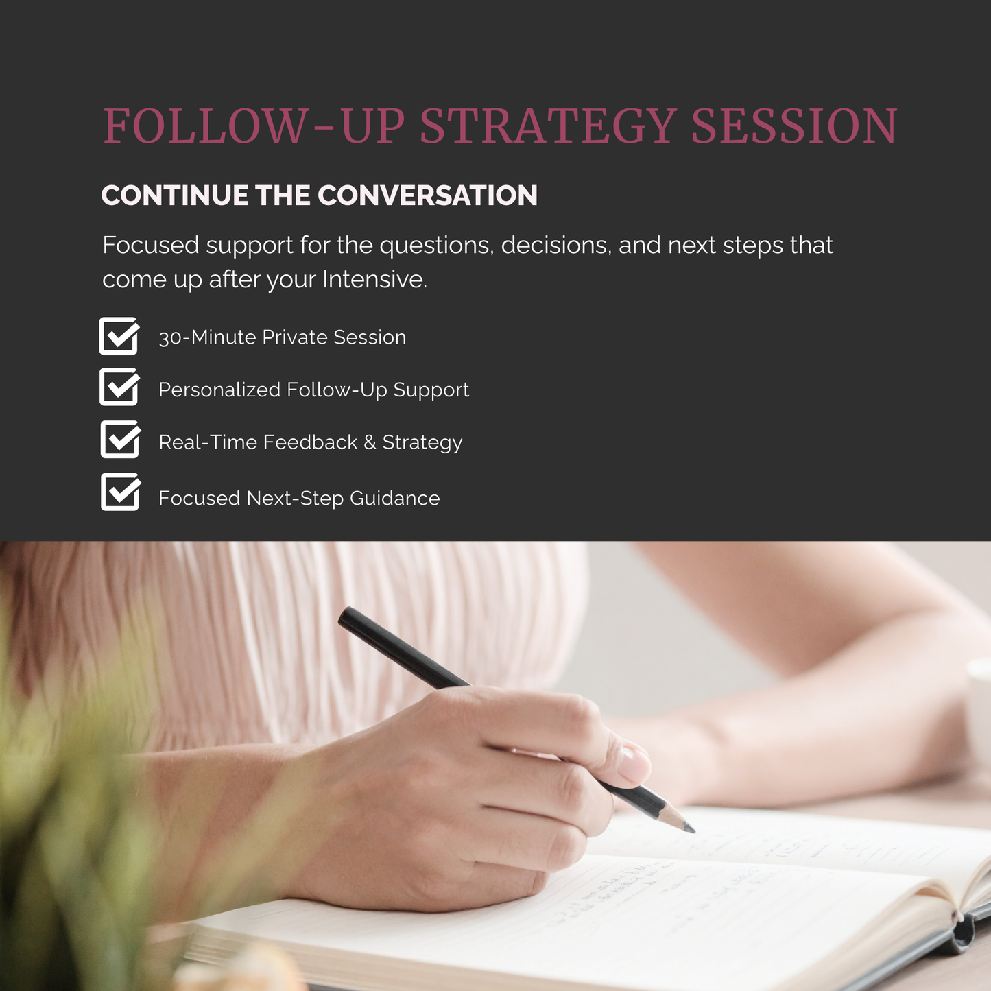 Follow-Up Strategy Session | 30-Minute Career Clarity & Next Step Review