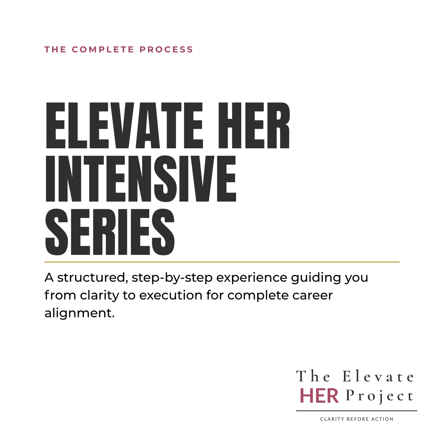 Elevate Her Intensive Series | Complete Career Clarity & Strategy Experience