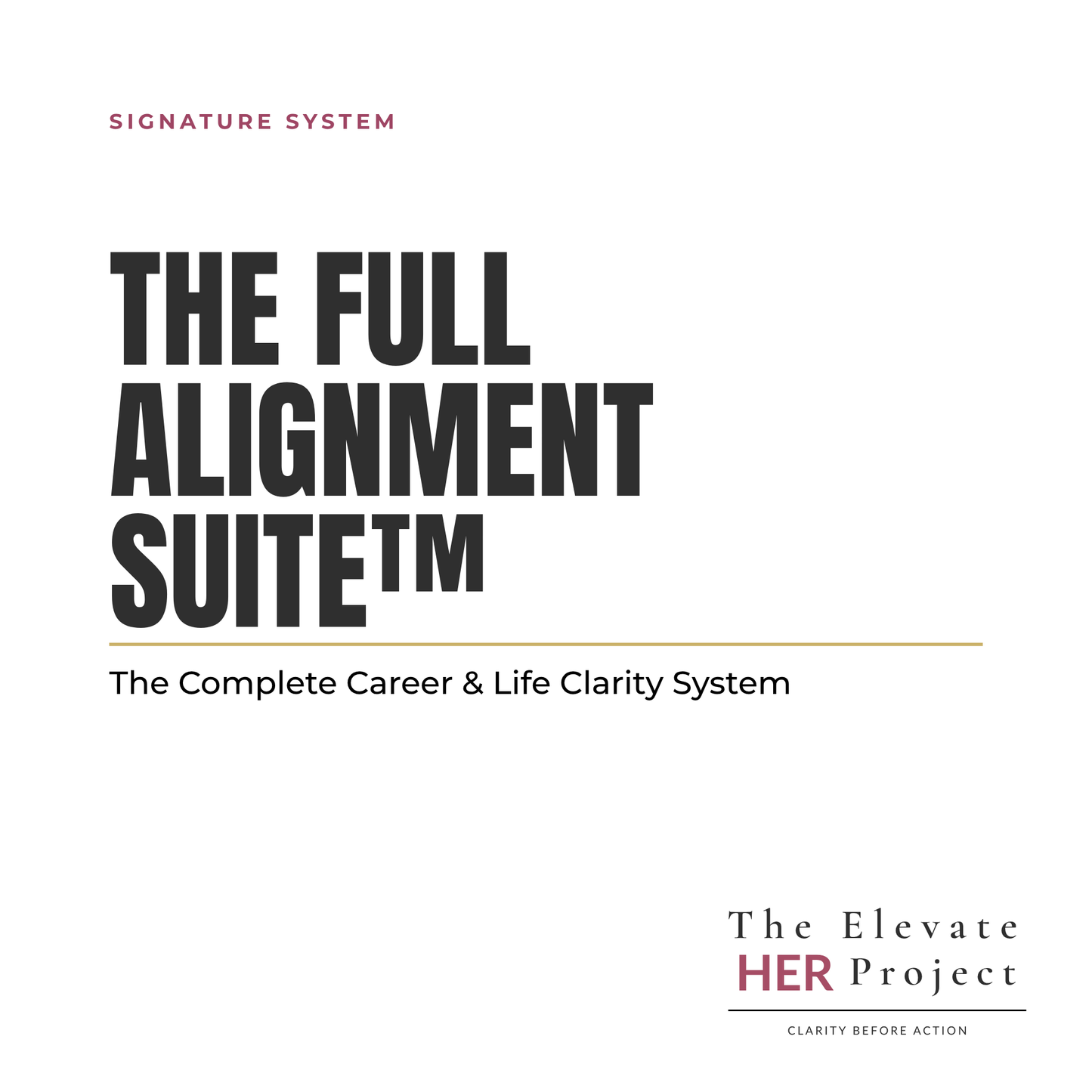The Full Alignment Suite | Complete Career & Life Clarity System